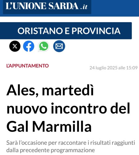 Ales, martedì nuovo incontro del Gal Marmilla